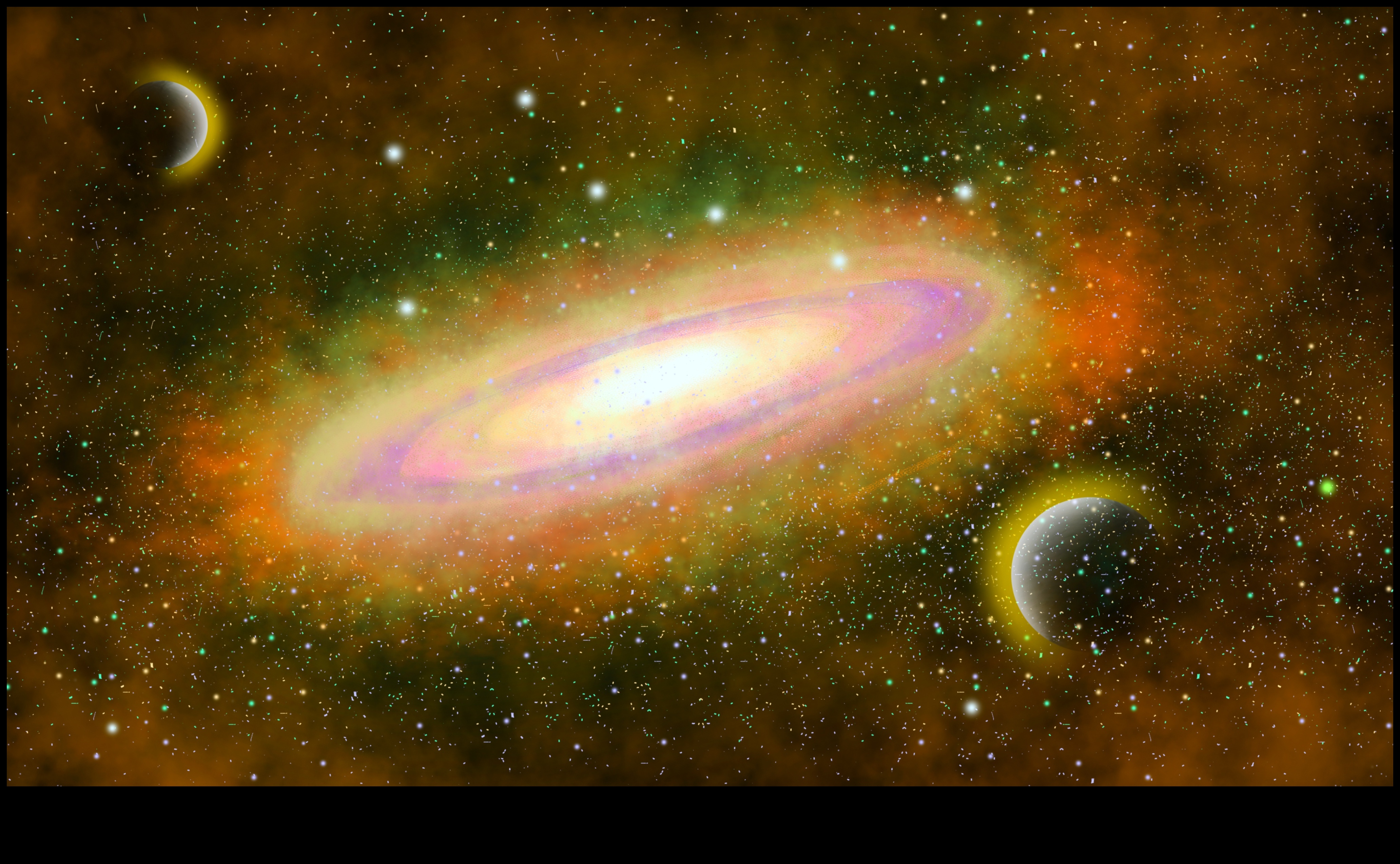 سواريه مرصعه بالنجوم: احتفال سماوي وسط تألق السديم في العالم الكوني