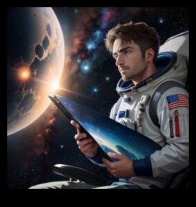 رواد النجوم: التنقل في الكون الشاسع باستخدام مركبة فضائية متقدمة