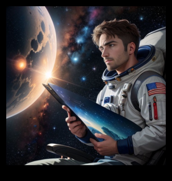 رواد النجوم: التنقل في الكون الشاسع باستخدام مركبة فضائية متقدمة